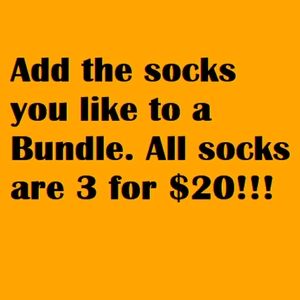3 pairs of socks for $20